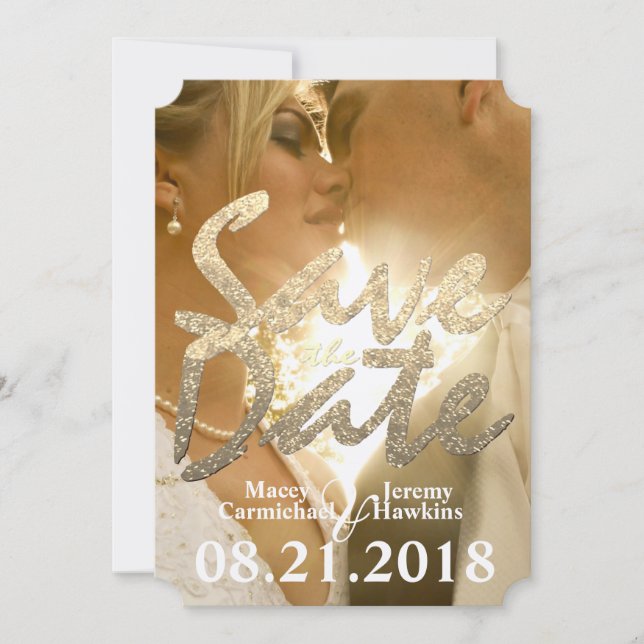 Foto Save the Date Einladung zur Hochzeit (Vorderseite)