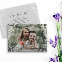 Foto Save the Date Handgezeichnet Petite Blume