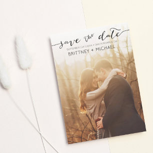 Foto Save the Date handschriftlich schwarz