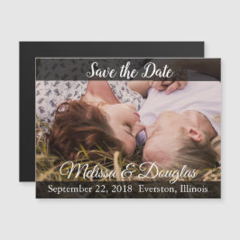 Foto Save the Date Hochzeitskarte Magneteinladung