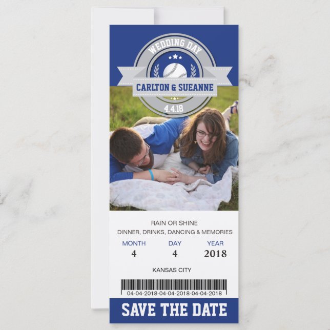 Foto Save the Date Hochzeitsportkarte (Vorderseite)