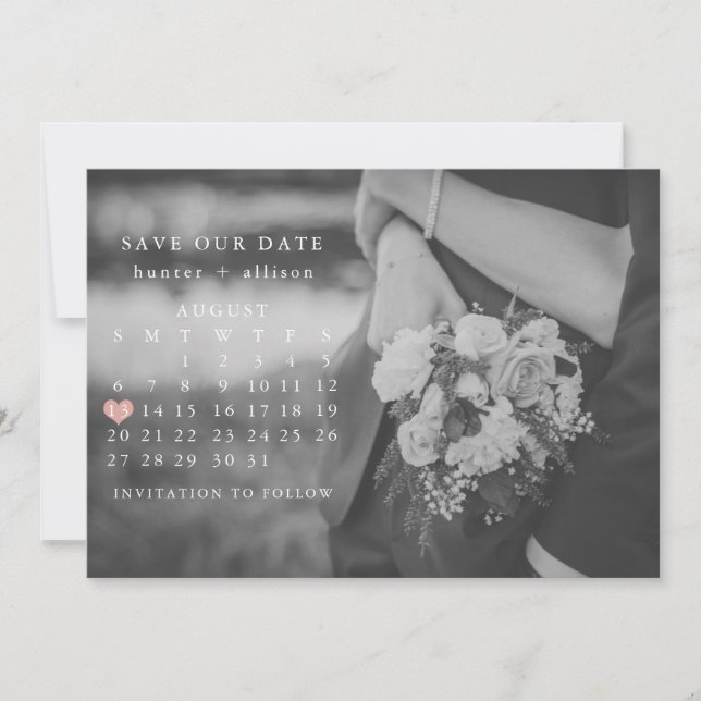 Foto Save the Date Kalender (Vorderseite)