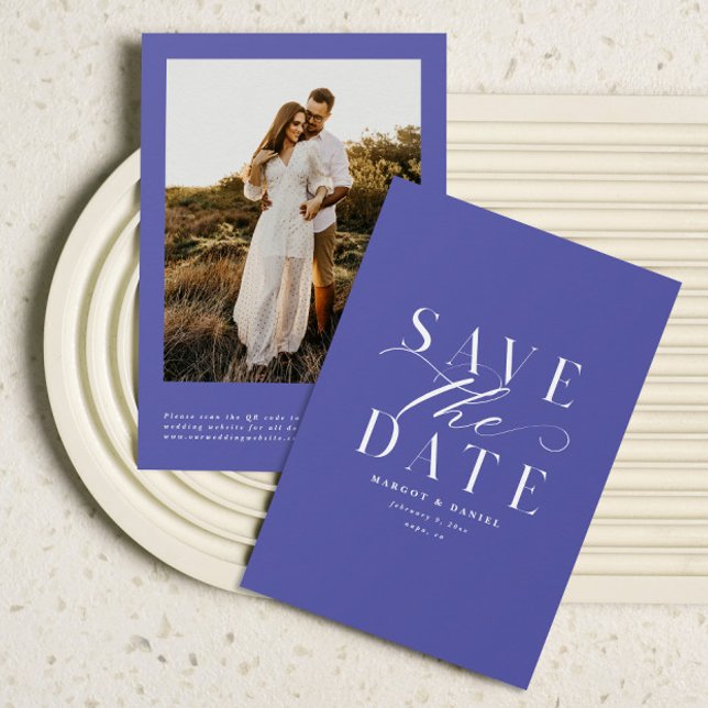 Foto Save the Date Lila Lavendel QR Codes (Von Creator hochgeladen)