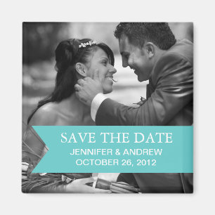 Foto-Save the Date Magnet (aquamarin)
