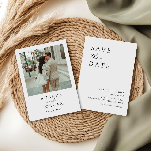 Foto Save the Date Minimalistisch Einladung (Von Creator hochgeladen)