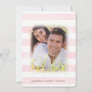 Foto Save the Date Moderne Aquarellblume Einladung