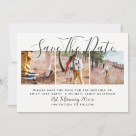 FOTO SAVE THE DATE Moderne Hochzeit Einladung
