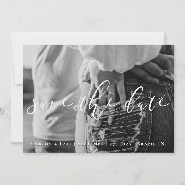 Foto Save the Date Personalisiert (Vorderseite)