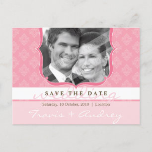 FOTO SAVE THE DATE:: pictureframe Eleganz 6 Ankündigungspostkarte