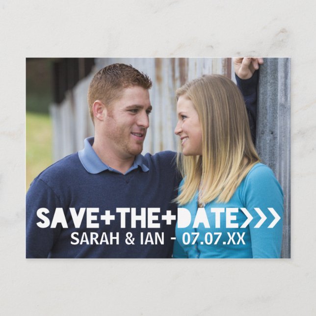 Foto Save the Date Postkarten (Vorderseite)