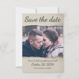 Foto Save the Date verdrehen! Einladung