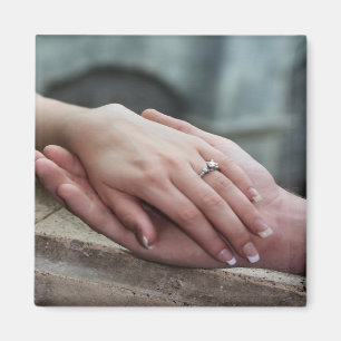 Foto-Save the Date-Verlobung-Magnet hinzufügen Magnet