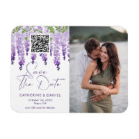 Foto Save the Date Watercolor Wisteria Wedding