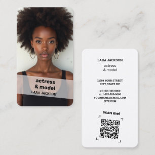 Foto-Scannable-QR Visitenkarte