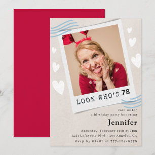 Foto Schau dir an, wer 78 Jahre alt wird Geburtsta Einladung