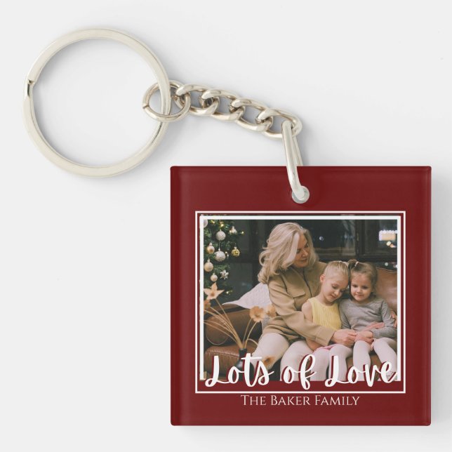 Foto Schlüsselanhänger Keepake Geschenk für die Fa (Vorderseite)