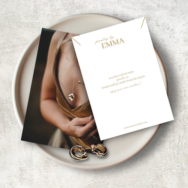 Foto Schmuck Necklace Display Card (Von Creator hochgeladen)