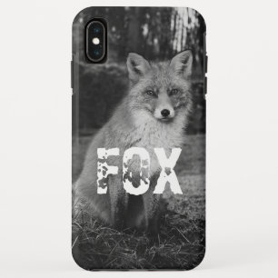 Foto schmückend Tier Fox-Chic Schwarz-weiß Case-Mate iPhone Hülle