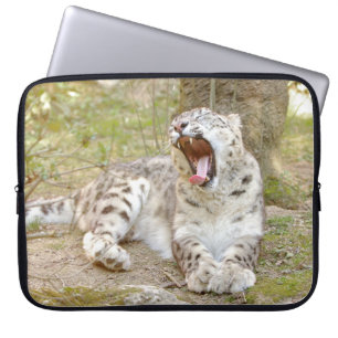 Foto Schneeleopard , Tiere Laptop Hüllen . Laptopschutzhülle