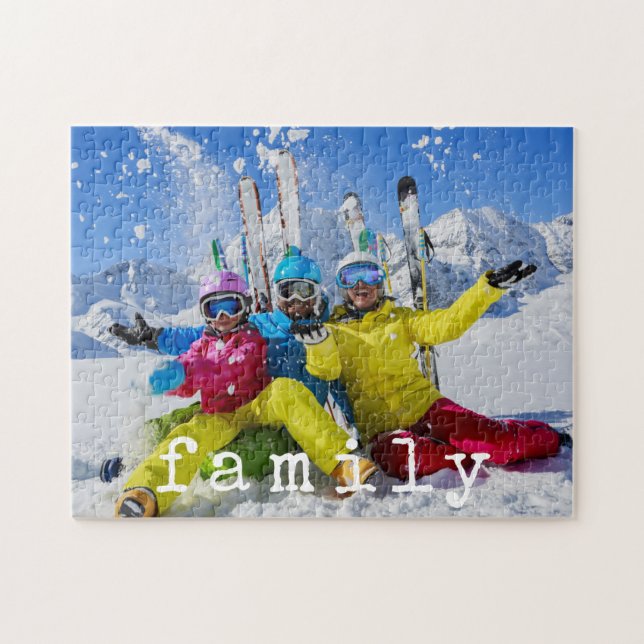 Foto-Schreibmaschine für die Familie - benutzerdef Puzzle (Horizontal)