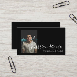 Foto Schwarz/Weiß Personalisiert Visitenkarte