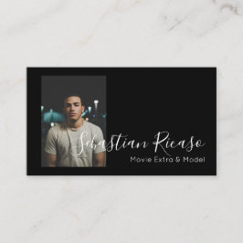 Foto Schwarz/Weiß Personalisiert Visitenkarte