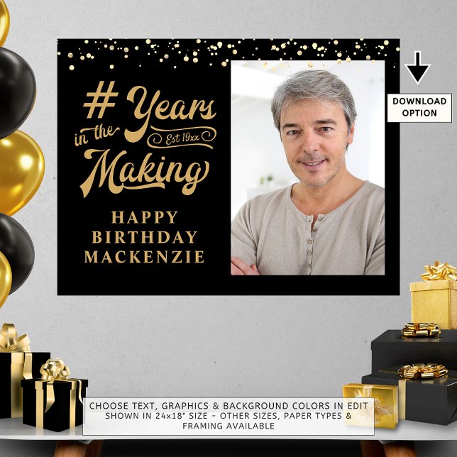 Foto Schwarzes Gold Jahre im Geburt Poster (Von Creator hochgeladen)