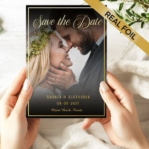 Foto-Script Save-the-Date Folieneinladung