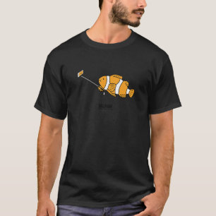 Foto Selfie Stick Orange Smil T-Shirt
