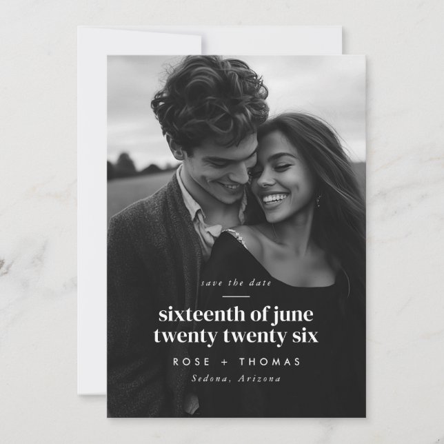 Foto Serielles Skript Save the Date (Vorderseite)