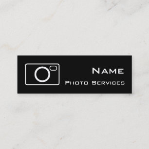 Foto Services Business Card Mini Visitenkarte