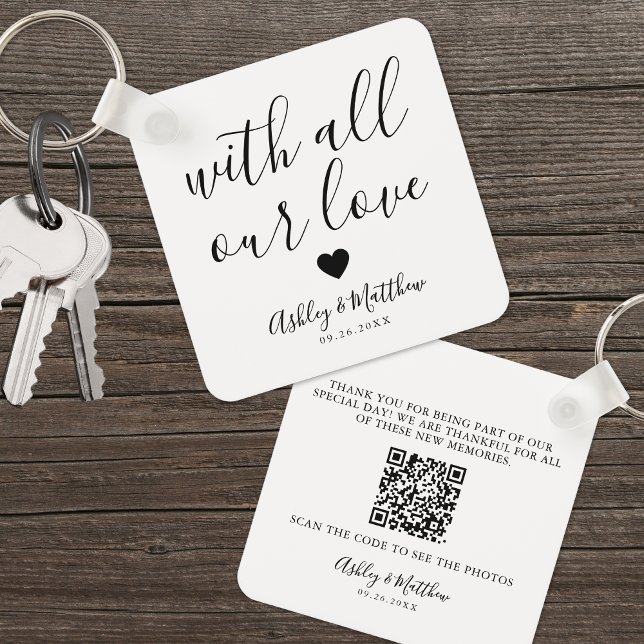 Foto Share Guest Wedding Schlüsselanhänger (Photo Share Guest Wedding keychain )