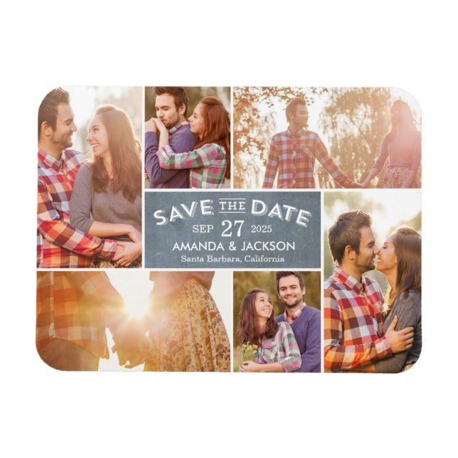 Foto Showcase Save The Date Magnet (Horizontal)