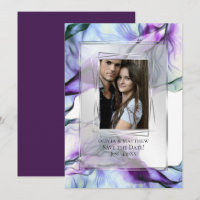 Foto Silver Frame Abstrakte Folie Aquamarine Blend