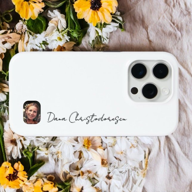 Foto-Skript moderne minimalistisch schwarz stilvol Case-Mate iPhone Hülle (Von Creator hochgeladen)