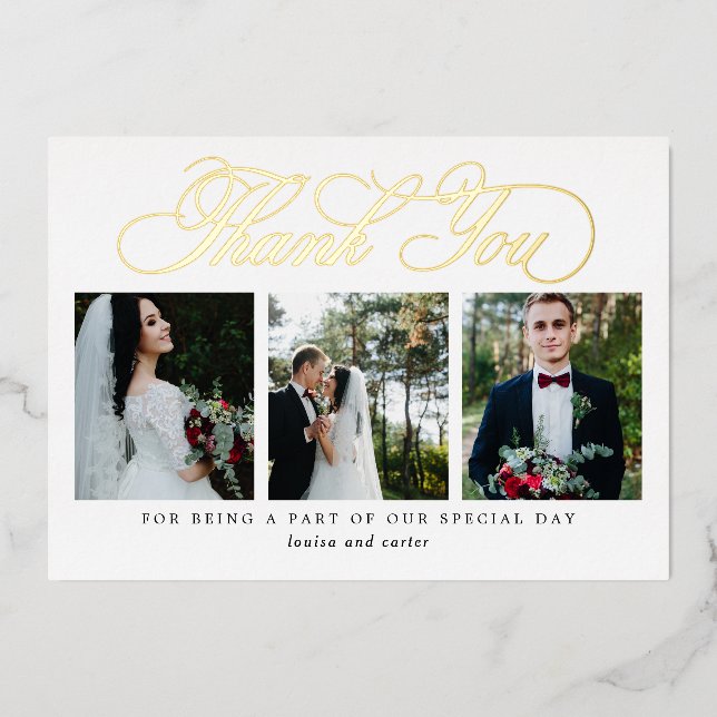 Foto "Skript REAL FOIL" geblüht dank Karte (Vorderseite)