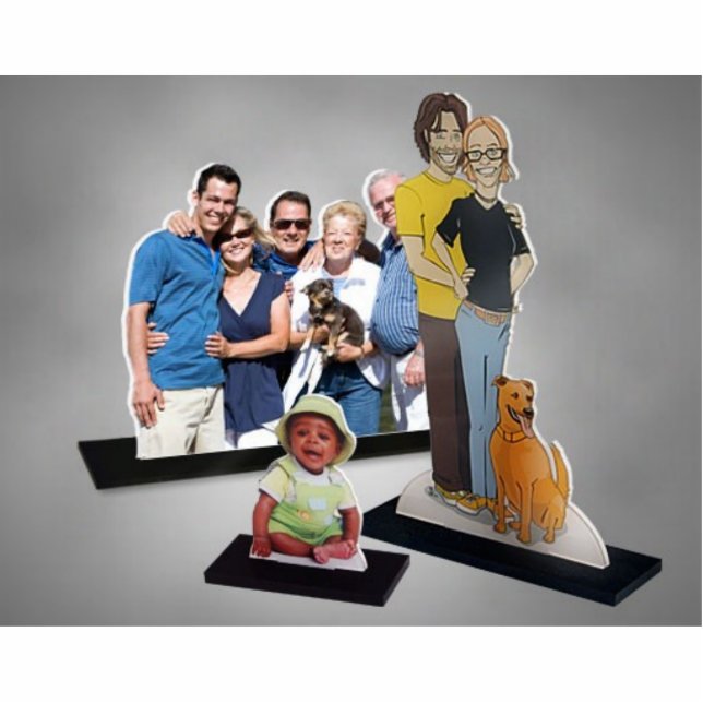 Foto-Skulpturen! Freistehende Fotoskulptur (Vorne)