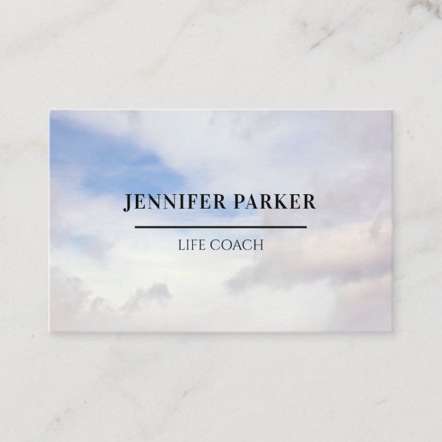 Foto Sky Visitentenkarte Visitenkarte (Vorderseite)