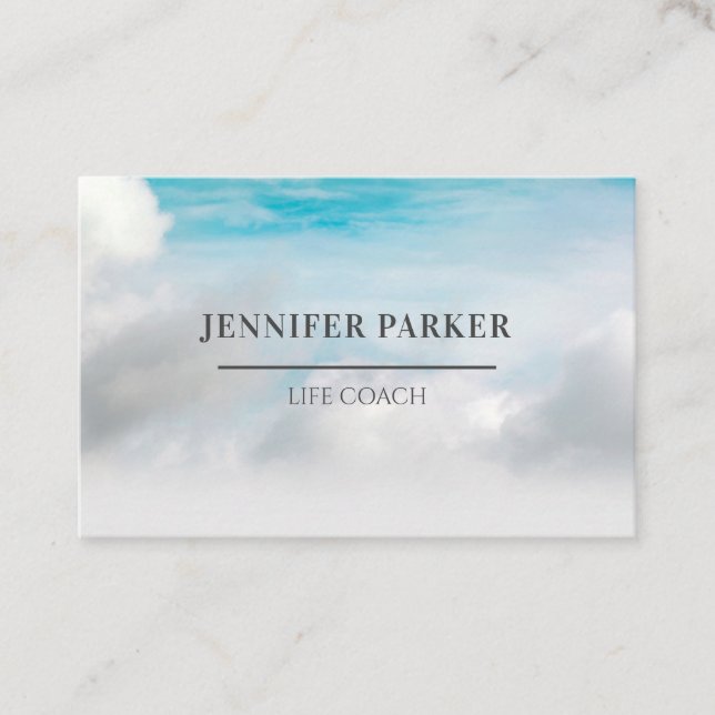 Foto Sky Visitentenkarte Visitenkarte (Vorderseite)