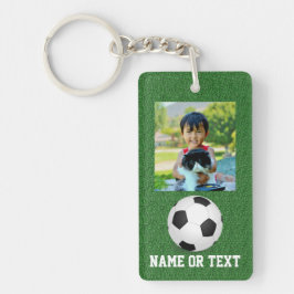 Foto Soccer Ball Name/Teamkids Schlüsselanhänger