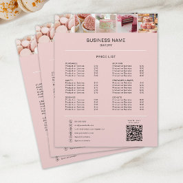 Foto Social Media Icons Preisliste Flyer