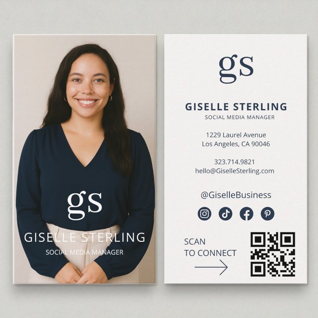 Foto Social Media QR-Code Visitenkarte (Von Creator hochgeladen)