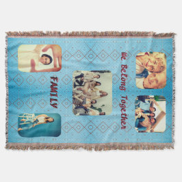 Foto Soft Blue Retro Diamond Decke