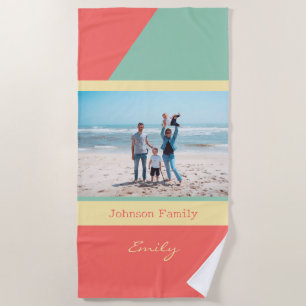 Foto Soft Colors Geometric Strandtuch