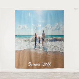 Foto-Sommerurlaub-Gedächtnistext Wandteppich