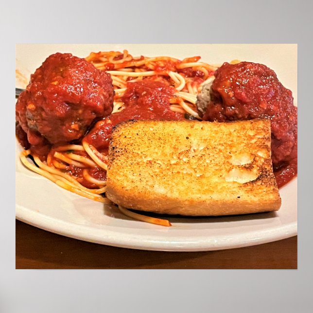 Foto Spaghetti und Meatballs Poster (Vorne)