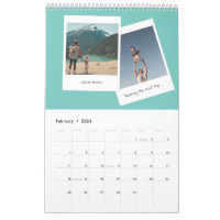 Foto-Spaß-Familienkalender für Retro-Sofortnachric
