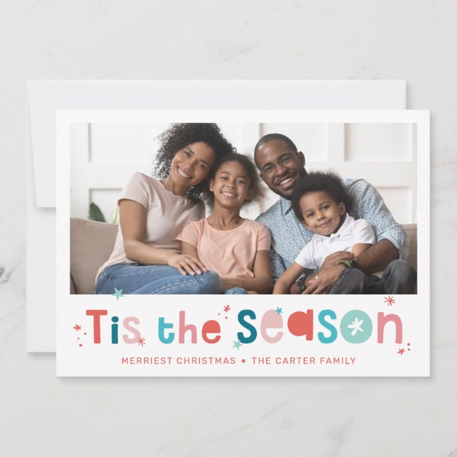 FOTO Spaß Weihnachten Zitat aus der Saison (Vorderseite)