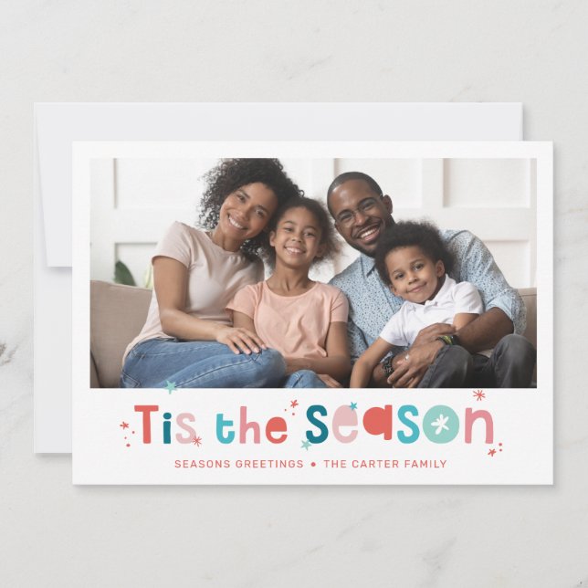 FOTO Spaß Weihnachten Zitat aus der Saison (Vorderseite)