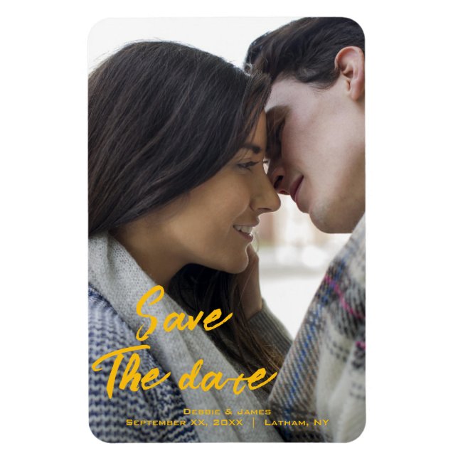 Foto Speichern des Datumsmagazins - Benutzerdefini Magnet (Vertikal)